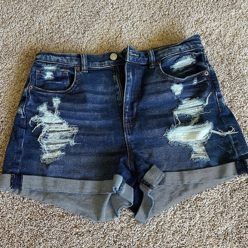 American eagle stretch jean shorts • Size 10 • $30